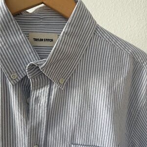 Taylor Stitch Men's Blue Striped Shirt